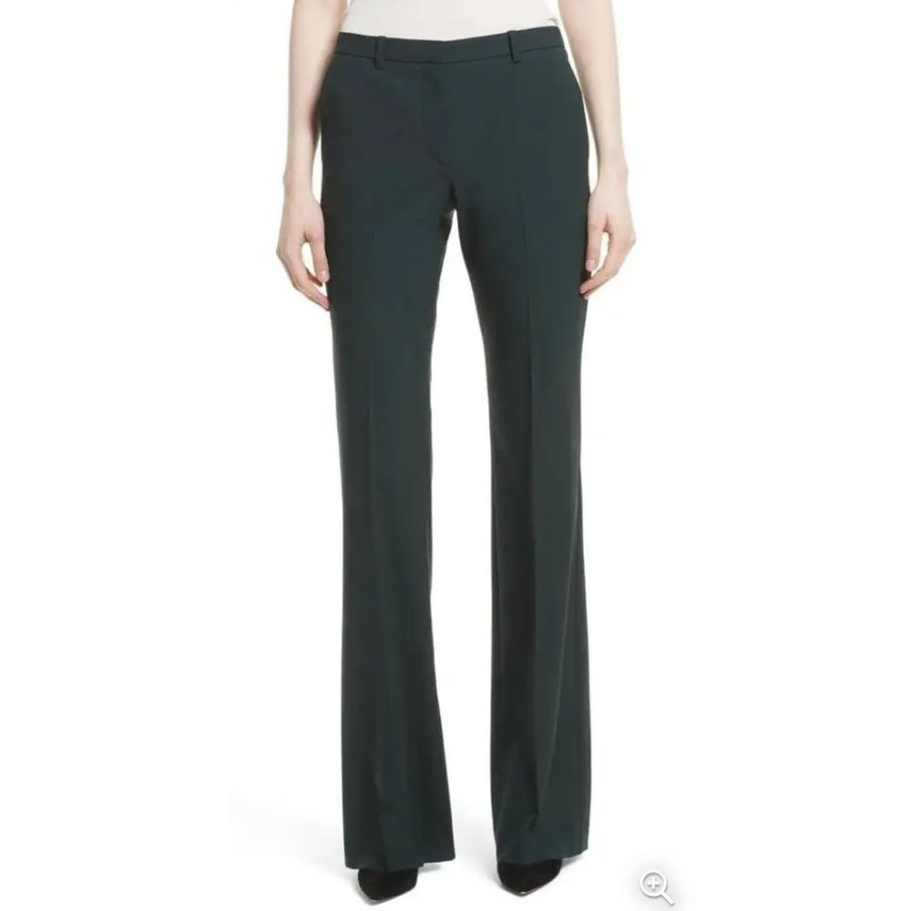 NWT Theory Demitria 2 Dark Billiard Green Pants
